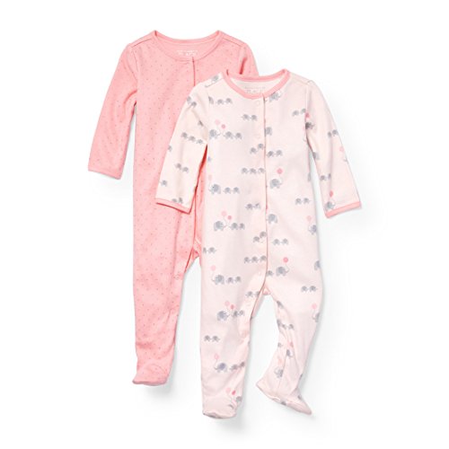 Image of The Children's Place baby-girls 2 Pack Long Sleeve Bodysuit