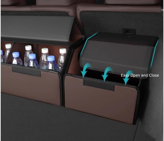 Miniatura 2 de Caja de almacenamiento plegable grande para maletero, 31.5 pulgadas, organizador de automóvil duradero y versátil para SUV, camiones o garaje de