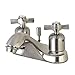Kingston Brass FB5628ZX Millennium 4-Inch Center Set Lavatory Faucet with Retail Pop-up, Brushed Nickel