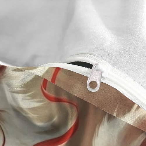 Parure de lit 3D avec taies 100% coton Le Renard Blanc Super King - 5
