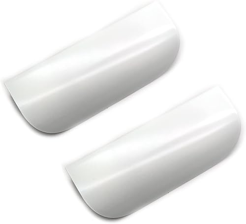 Miniatura 8 de Tiradores de barra curvados de C a C de 1.54 pulgadas, manijas de cajón resistentes, tiradores de gabinete de cocina de latón blanco con tornillos