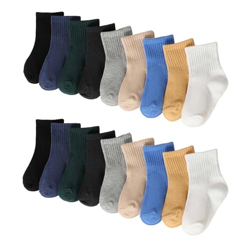Socks for Girls 20-Pack Soft Lightweight for Unisex Baby Boy and Girl Durable and Breathable Comfortable Ankle Sock