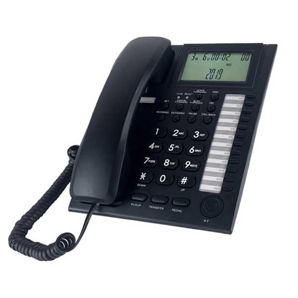 Kit Centralino telefonico 4 linee esterne 16 interni completo di 10 telefoni Professionali