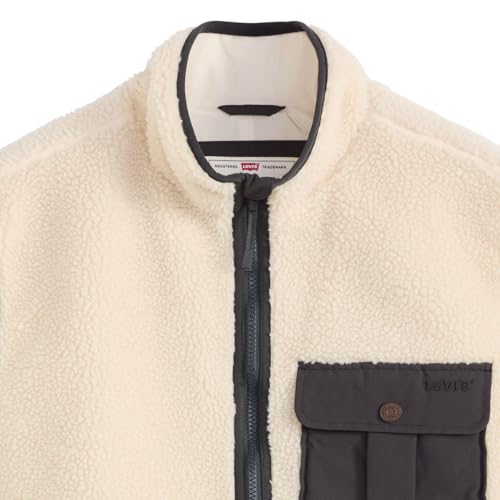 Levi's Para Hombre. 003AY-0002 Chaleco Joonie Sherpa Beige (Xl), Blanco, Casual, AlgodóN - 7