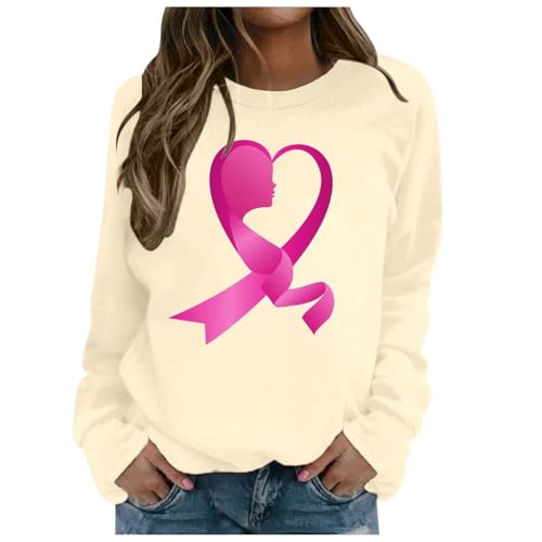 Sweat-shirt rose élégant sans capuche pour femme tendance 2026