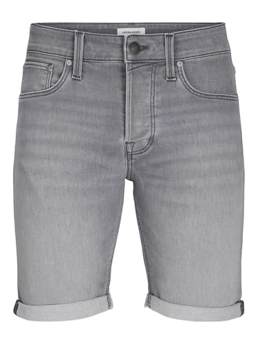 Jack & Jones Pantalones Cortos para Hombre, Grey Denim, L