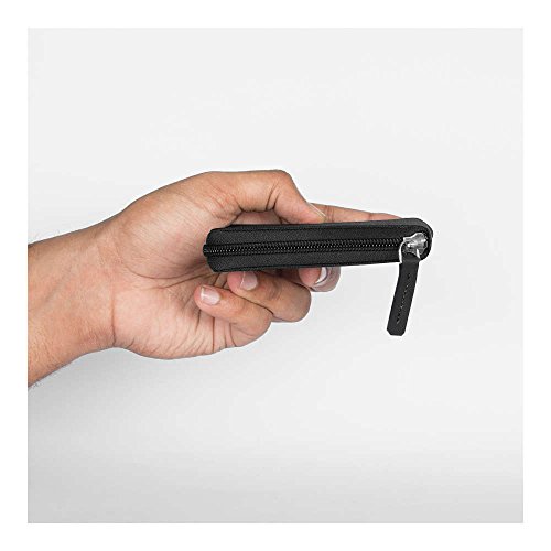 Image of DailyObjects Women's Zip Wallet | Made with Vegan Leather Material | Carefully Handcrafted | Holds up to 8 Cards | Slim and Easy to Fit in Pocket | Coin Pocket with Button Closure