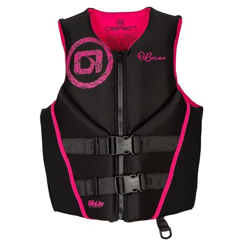 O'Brien Women's Traditional Neoprene USCGA Life Jacket, Pink, Small