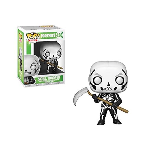 Funko- Figurines Pop Vinyl: Fortnite: Skull Trooper, 34470, Multicolore