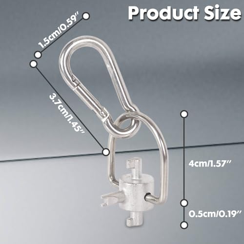 Image of HVAC Key Tool for 410A and R22 Refrigerants, HVAC Tools Locking Cap Key for Refrigerant Safety Caps, Tamper Resistant Multi Key Tool for Air Refrigeration Equipment Repair