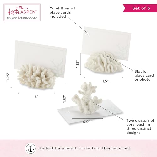 Kate Aspen Seven Seas Coral Place Card/Photo Holder, Set of 6 by Kate Aspen - Image 6