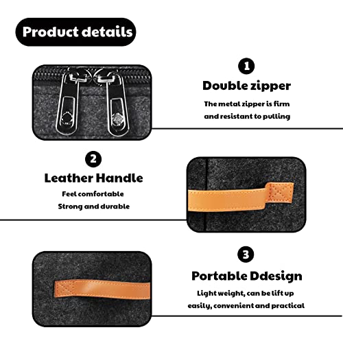 Munskine Hat Boxes For Women Storage & Men Foldable Hat Storage Boxes - Large Capacity Storage Box With Lids Round Box For Travel With Dustproof Lid Toy Storage - Dark Grey #TOP3