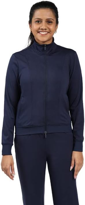 BlissClubWomen On-The-Go Track Jacket | Two-way Zipper | Convertible Collar | AeroFlo Fabric | Full Sleeves | Tracksuit for Women