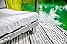 greemotion PET Hundebett mit Dach aus Aluminium und 100% Polyester, 63 x 65 x 65 cm Hundeliege grau
