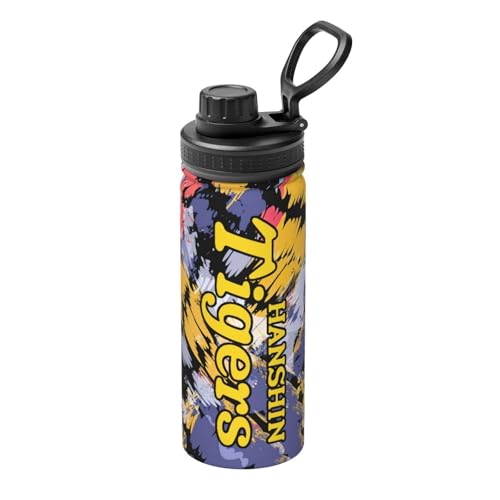 阪神 リーグ 優勝記念 タイガース 水筒 スポーツボトル 真空断熱 保温 保冷 二重断熱構造 ステンレス スポーツドリンク対応 直飲み 漏れない 大人 子供 男女兼用 530ml