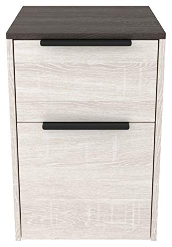 Signature Design By Ashley Dorrinson Modern Farmhouse Filing Cabinet With 2 Drawers, Whitewash & Brown #TOP5