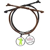 Package Quantity: 2 x bracelet (one black , one brown)
