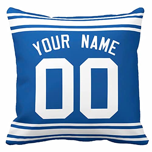 Image of ANTKING Throw Pillow 2 Pack with Custom Name and Number Personalized Gift for Men Women Boys