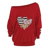 Oversized Tops Ladie's Ethnic Winter Comfort Tshirt Cotton Long-Sleeved Wedding Heart Light...