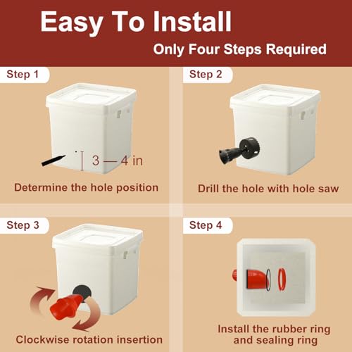 Aopchry Conjunto automático de comedouro e bebedouro de frango, pacote com 8 copos bebedouros de fra