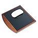 Dacasso Walnut Luxury Leather Pad for Optical or Analog Mouse