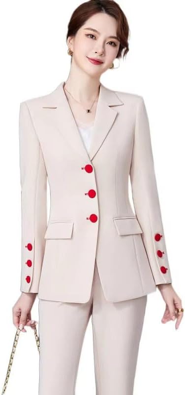 Women's Professional Suit Set Blazer Pants Office Business Workwear