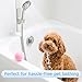 Modular Magnetic Handheld Shower Holder, 5-Section Customizable Sliding Rail with Tool-Free Adhesive Installation, Adjustable Height and Angle for Shower Chairs, Kids, Pets, Elderly, RV, Bathtub
