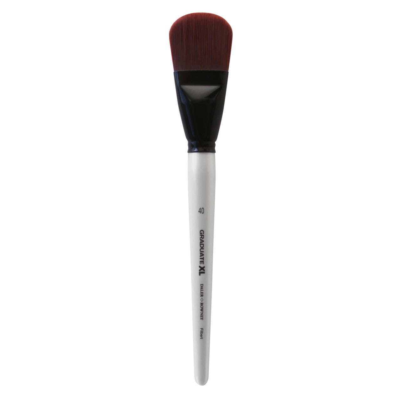 Daler-Rowney Graduate XL Multi-Technique Brush, Stiff Synthetic Hair, Long Handle, Filbert, 40