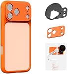 SmallRig FilMov Bumper Phone Case for iPhone 17 Pro, Hollow Back Design with Lens Backplate, 67mm Filter Adapter Compatible with Phone Gimbal Stabilizers, for DJI for Insta360, Orange- 5792