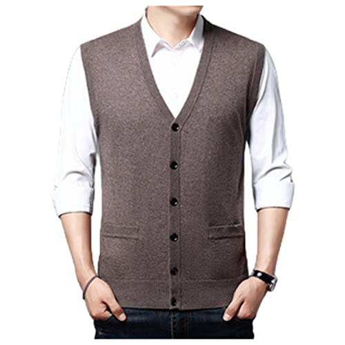 Chaleco de lana para hombre ideal para abrigarse en la oficina en invierno