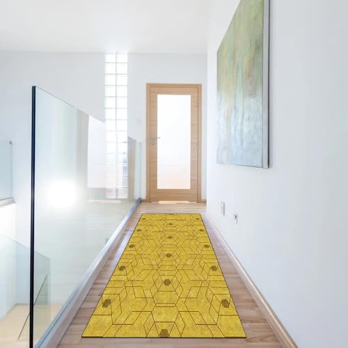Alfombra larga para cocina transitable con base antideslizante lavable 6