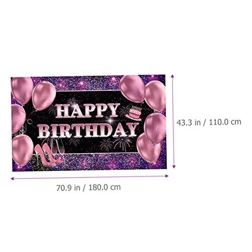 OSALADI 2 Unidades Pano De Fundo De Aniversário Feliz Aniversário Banner De Parede Banner De Anivers