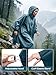 SaphiRose Lightweight Waterproof Rain Poncho for Adults with Hood Portable Rainwear for Outdoor Deep Blue