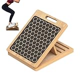 Schrägbrett Waden Dehnung Und Streckung | Klappbares Brett Aus Holz Der Waden | Beintrainer Für Zuhause Fitness Kniebeugen Keil, Unterstützung Von Knie, Bein, Knöchel, Füßen Und