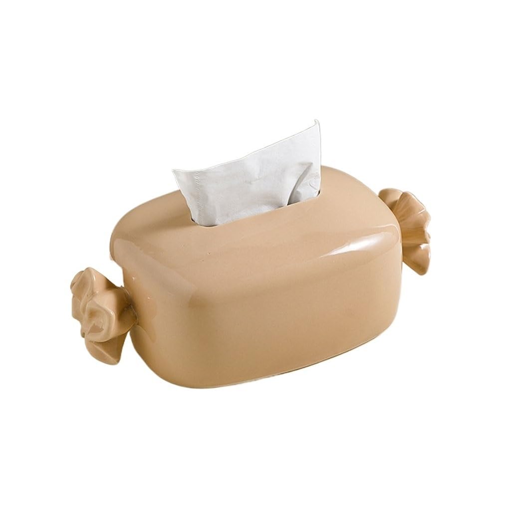 Pudełko na chusteczki kreatywny design ceramiczne pudełko na chusteczki biurko pudełko do przechowywania chusteczek domowy dozownik chusteczek uchwyty dekoracyjne