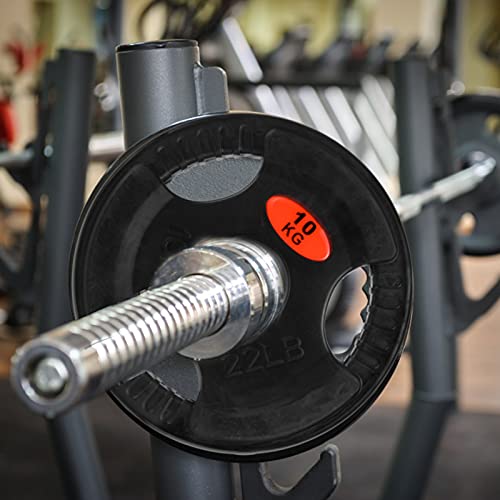 LOEFME Grip Plate for Barbell, 2-inch Iron Olympic Weight Plate for Weightlifting and Strength Training in Home 