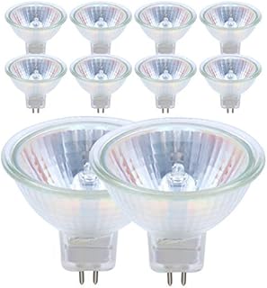 BEIJITA 10Pcs MR16 Halogen Bulbs 35 W 12V Halogen Light Bulbs,2000Hr Life,2700k Warm White,400 Lumens,GU5.3 Bi Pin Base LED Light Bulbs,Non Dimmable