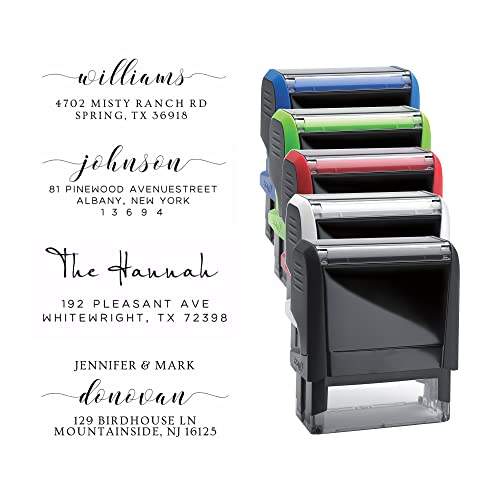 iStampStore Tampon d'adresse auto-encreur, tampon d'adresse de retour, tampon personnalisé, tampon d'adresse de mariage, tampon d'adresse personnalisé, timbre de mariage, immobilier