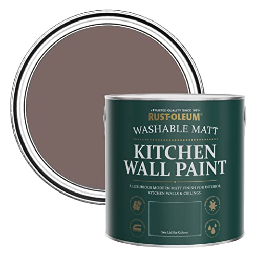 Rust-Oleum Brown Washable Kitchen Wall Paint in Matt Finish - Rivers Edge 2.5L
