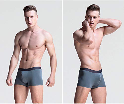 Suave ropa interior premium para hombres bóxer de diseño estético 4