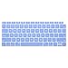 MOSISO Keyboard Cover Compatible Newest MacBook Air 13 Inch 2018 Release A1932 with Retina Display & Touch ID, Waterproof Dust-Proof Protective Silicone Skin, Serenity Blue