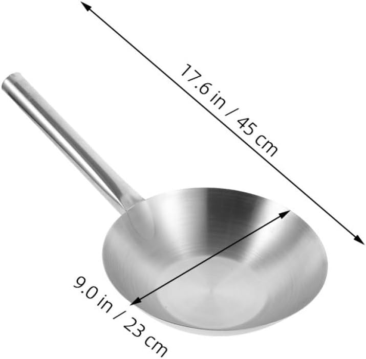 Stainless Steel Long Handle Ladle Water Scoop 23cm Wear-resistant Soup Ladle Kitchen Utensil for Home Cooking and Serving