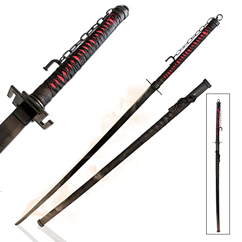 Swords and more Bleach Bankai Cutting Moon Schwert, Bankai Ichigo-Schwert, Edelstahl, 170 cm, Bleach-Katana, Metallschwert für Cosplays, Sammlungen & als Geschenk Cover