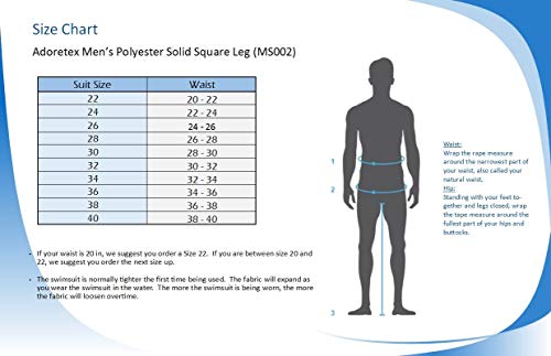 Adoretex Men's Printed Swim Brief Square Leg Shorts Swimsuit3