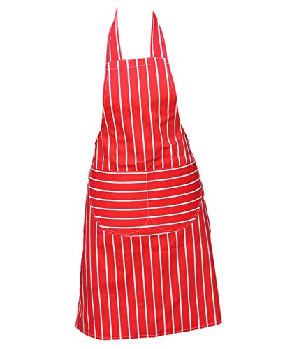 Discounted Cleaning Supplies Kitchen Chef Apron for Men & Women - Butchers Apron for Men - Menâ€™s Apron for Cooking - Professional Chefs Apron Double Pockets â€“ Red
