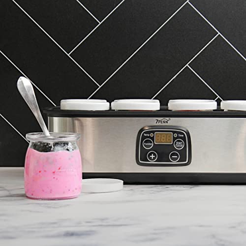 7Penn Yogurt Maker Machine - French And Greek Yogurt Maker With Temperature Control Including 8 Yogurt Jars With Lids #TOP4
