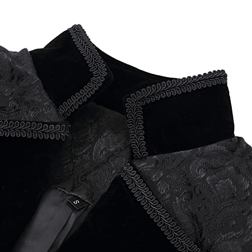 Vjqumm Mens Steampunk Medieval Tailcoat Jacket Victorian Gothic Frock Coat thumb #5