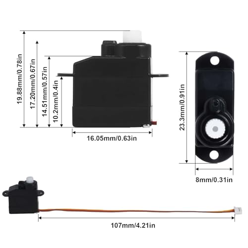 Image of Micro High Speed Digital Steering Gear for 1:32 1:35 Orlandoo Hunter Series RC Car Upgrade Parts (A-2.2g)