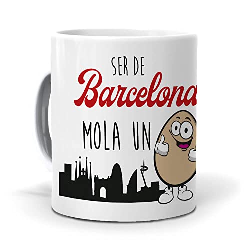 Taza Ser de Barcelona Mola un Huevo