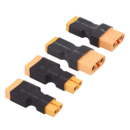 Adaptador XT60 hembra a XT90 macho de alta conductividad para batería RC E23-4